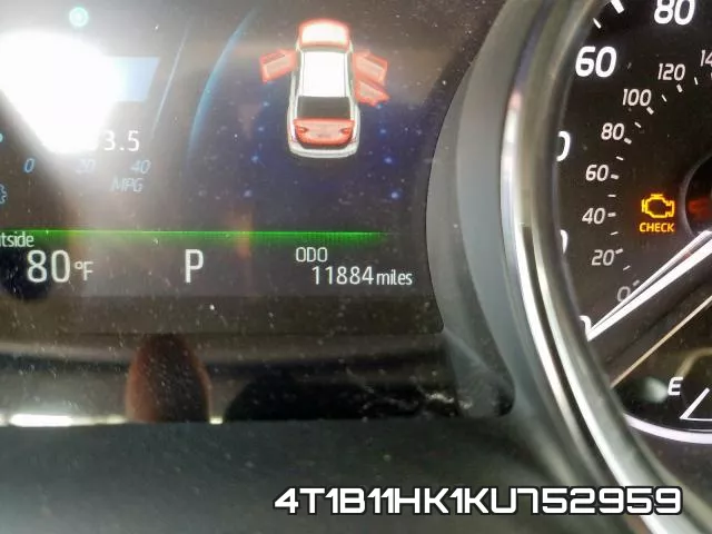4T1B11HK1KU752959 фото 8