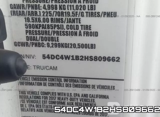 54DC4W1B2HS809662 фото 8