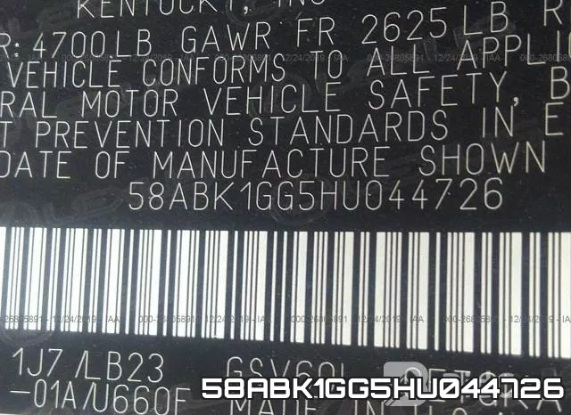 58ABK1GG5HU044726 фото 8