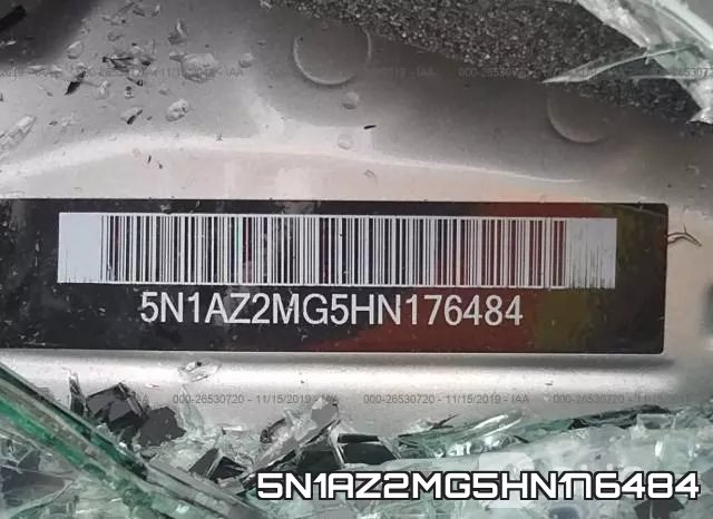 5N1AZ2MG5HN176484 фото 8
