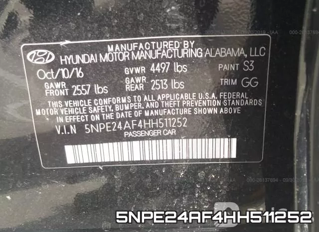5NPE24AF4HH511252 фото 8