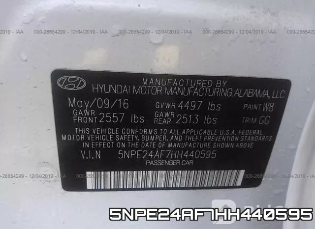 5NPE24AF7HH440595 фото 10