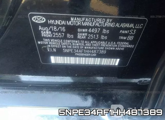 5NPE34AF1HH487389 фото 9