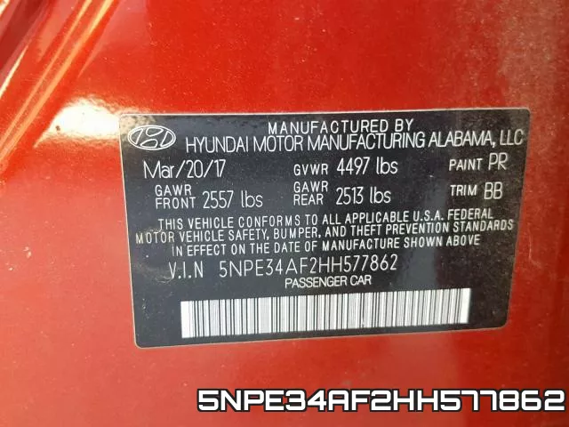 5NPE34AF2HH577862 фото 2
