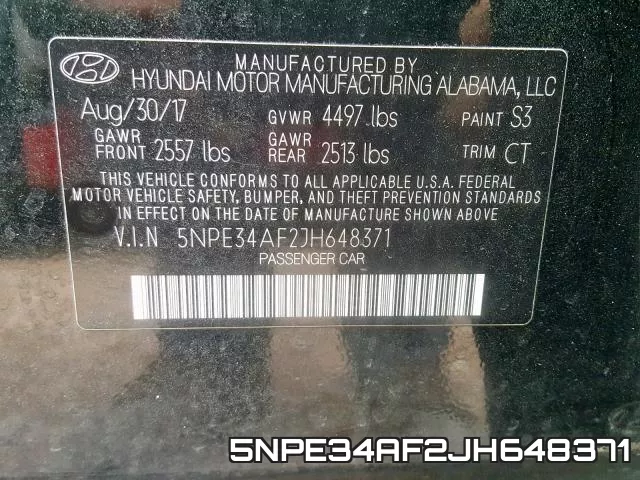 5NPE34AF2JH648371 фото 2