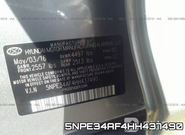 5NPE34AF4HH437490 фото 6
