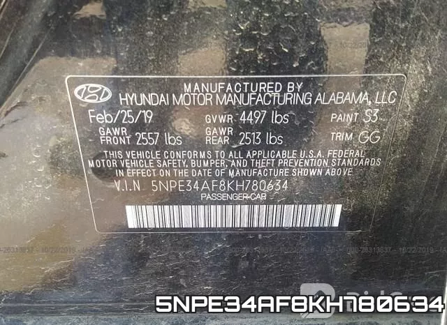 5NPE34AF8KH780634 фото 9