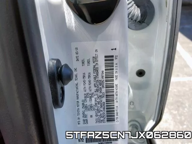 5TFAZ5CN7JX062860 фото 2