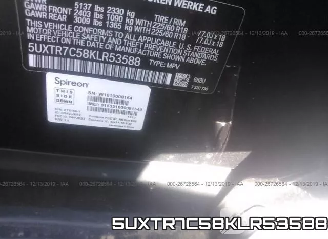 5UXTR7C58KLR53588 фото 8