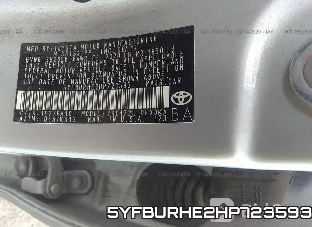 5YFBURHE2HP723593 фото 7