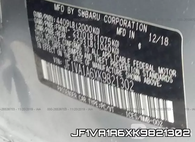 JF1VA1A6XK9821302 фото 8