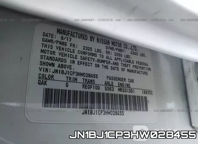 JN1BJ1CP3HW028455 фото 10