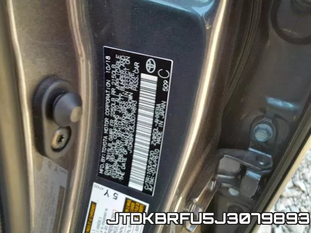 JTDKBRFU5J3079893 фото 2