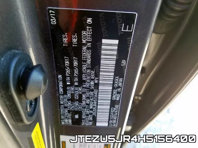 JTEZU5JR4H5156400 фото 2