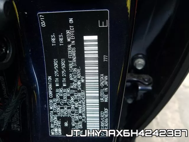 JTJHY7AX6H4242387 фото 2