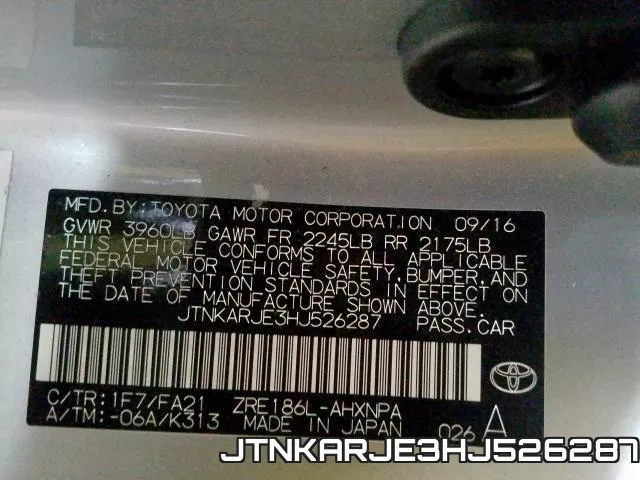 JTNKARJE3HJ526287 фото 2