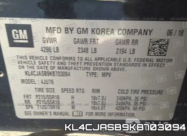 KL4CJASB9KB703094 фото 8