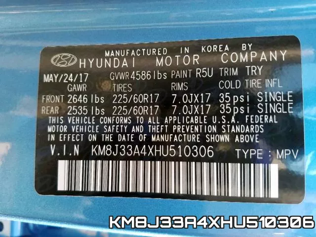 KM8J33A4XHU510306 фото 2