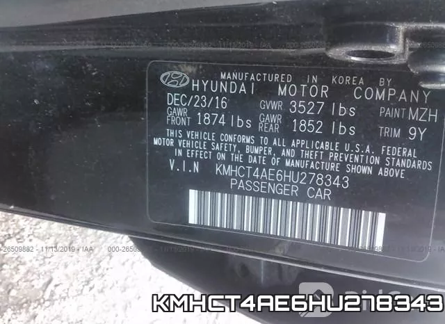 KMHCT4AE6HU278343 фото 8