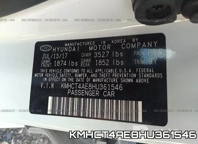 KMHCT4AE8HU361546 фото 10