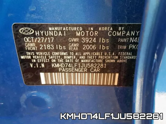KMHD74LF1JU582281 фото 2
