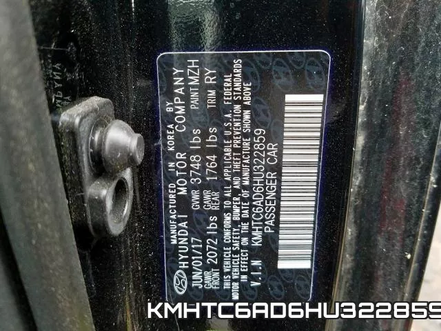 KMHTC6AD6HU322859 фото 2