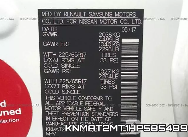 KNMAT2MT1HP585489 фото 8