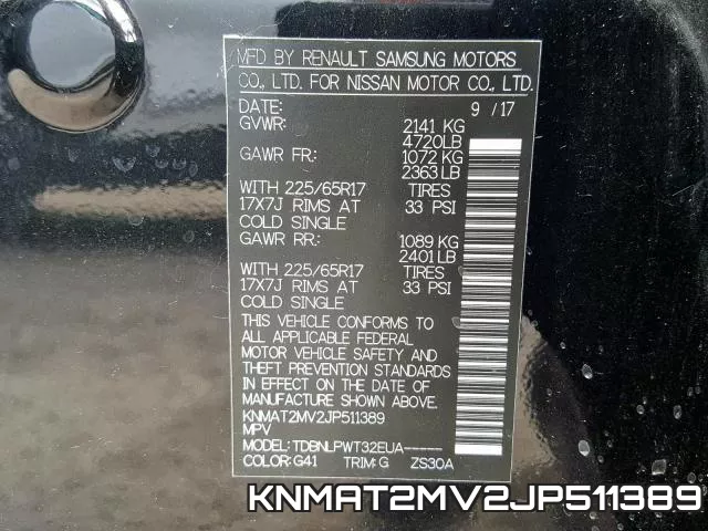 KNMAT2MV2JP511389 фото 2