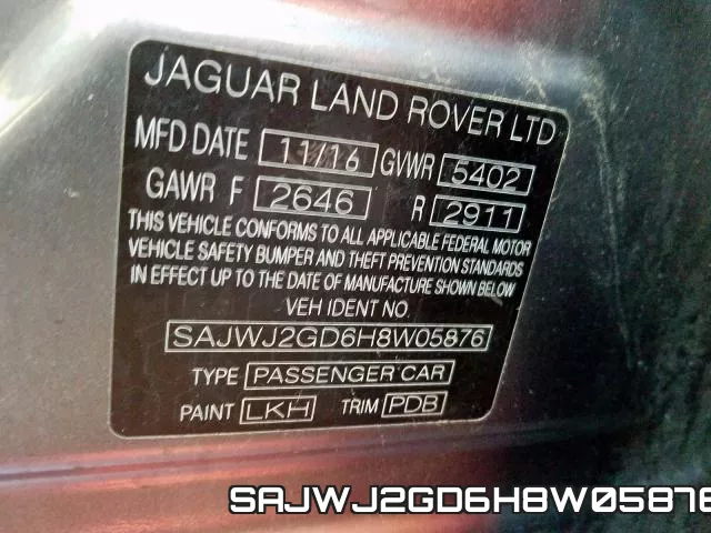 SAJWJ2GD6H8W05876 фото 2