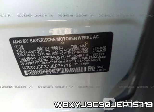 WBXYJ3C30JEP75719 фото 10