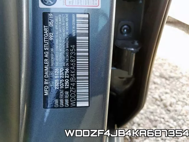 WDDZF4JB4KA687354 фото 2