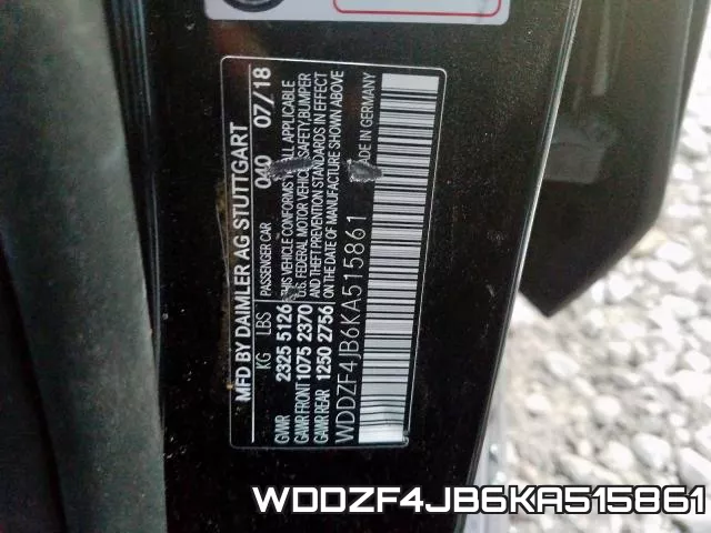WDDZF4JB6KA515861 фото 2