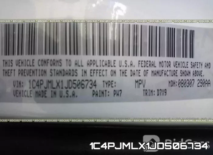 1C4PJMLX1JD506734 фото 10