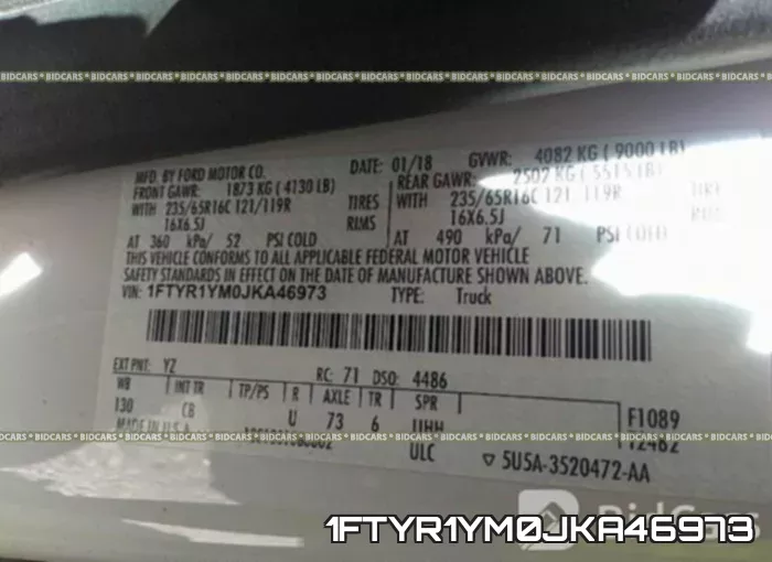 1FTYR1YM0JKA46973 фото 10