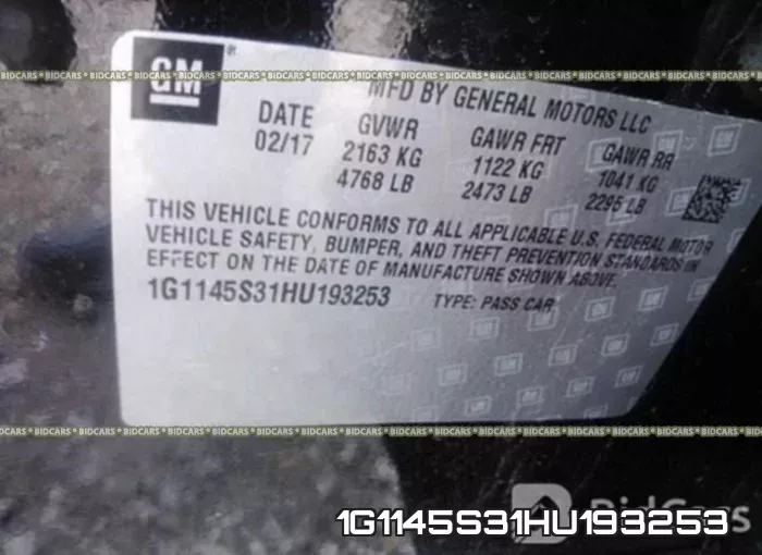 1G1145S31HU193253 фото 10