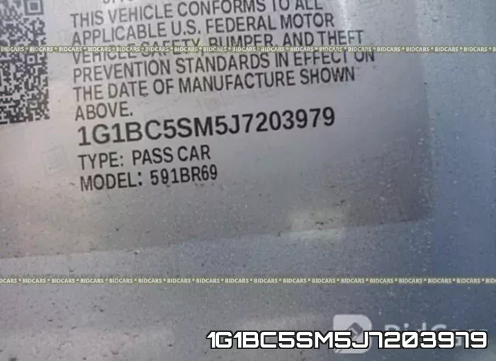 1G1BC5SM5J7203979 фото 10