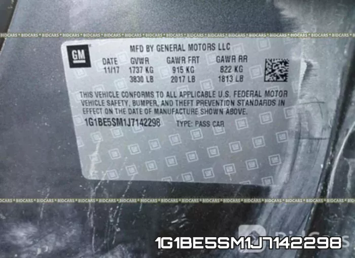 1G1BE5SM1J7142298 фото 10