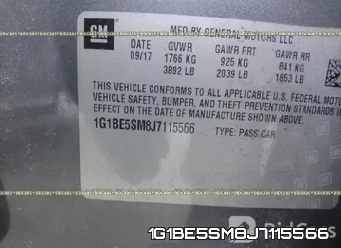 1G1BE5SM8J7115566 фото 10