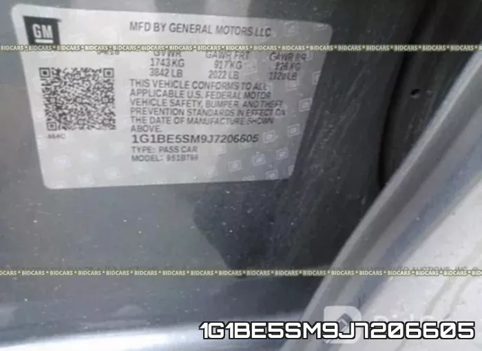 1G1BE5SM9J7206605 фото 10