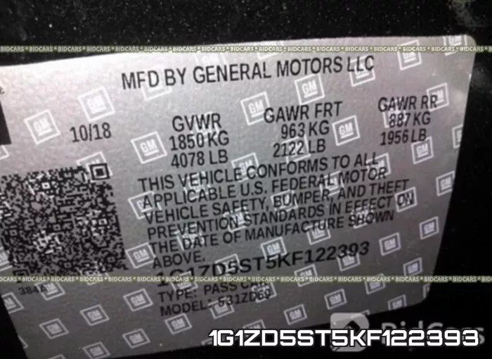 1G1ZD5ST5KF122393 фото 10