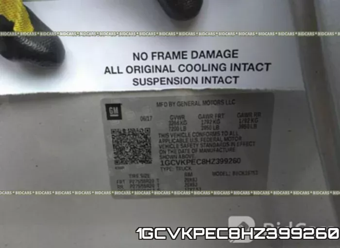 1GCVKPEC8HZ399260 фото 10