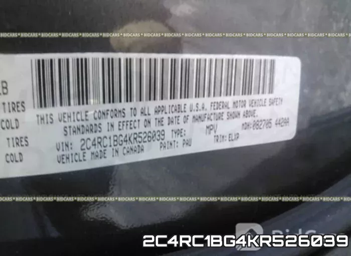 2C4RC1BG4KR526039 фото 10