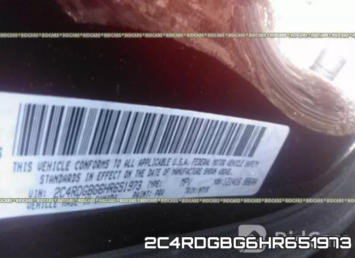 2C4RDGBG6HR651973 фото 10