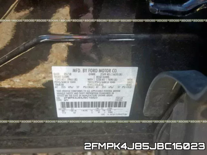 2FMPK4J85JBC16023 фото 2