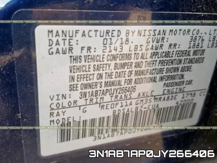 3N1AB7AP0JY266406 фото 2