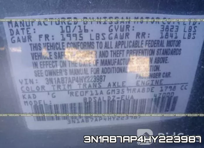 3N1AB7AP4HY223987 фото 10