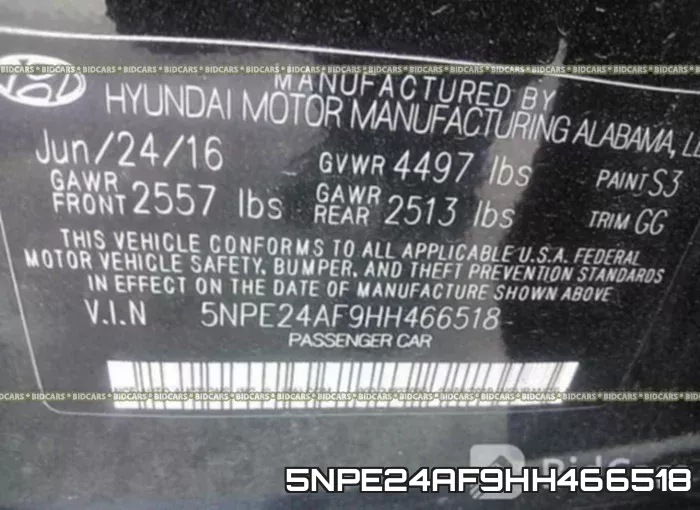 5NPE24AF9HH466518 фото 10