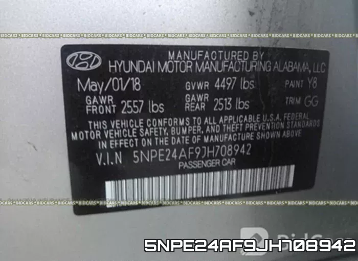 5NPE24AF9JH708942 фото 10