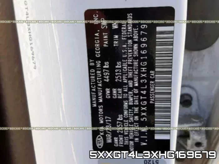 5XXGT4L3XHG169679 фото 2