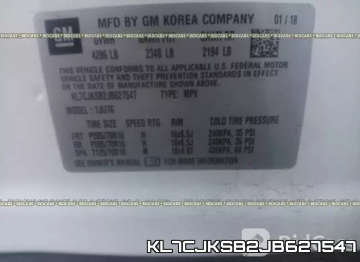 KL7CJKSB2JB627547 фото 10